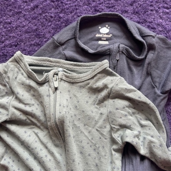 Cloud Island zip up baby body suits - 0-3 months (x2) - Picture 4 of 5